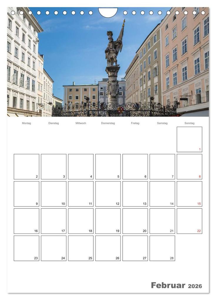 Weitere Ansicht: Bezauberndes SALZBURG / Terminplaner (Wandkalender 2026 DIN A4 hoch), CALVENDO Monatskalender | Calvendo, Melanie Viola