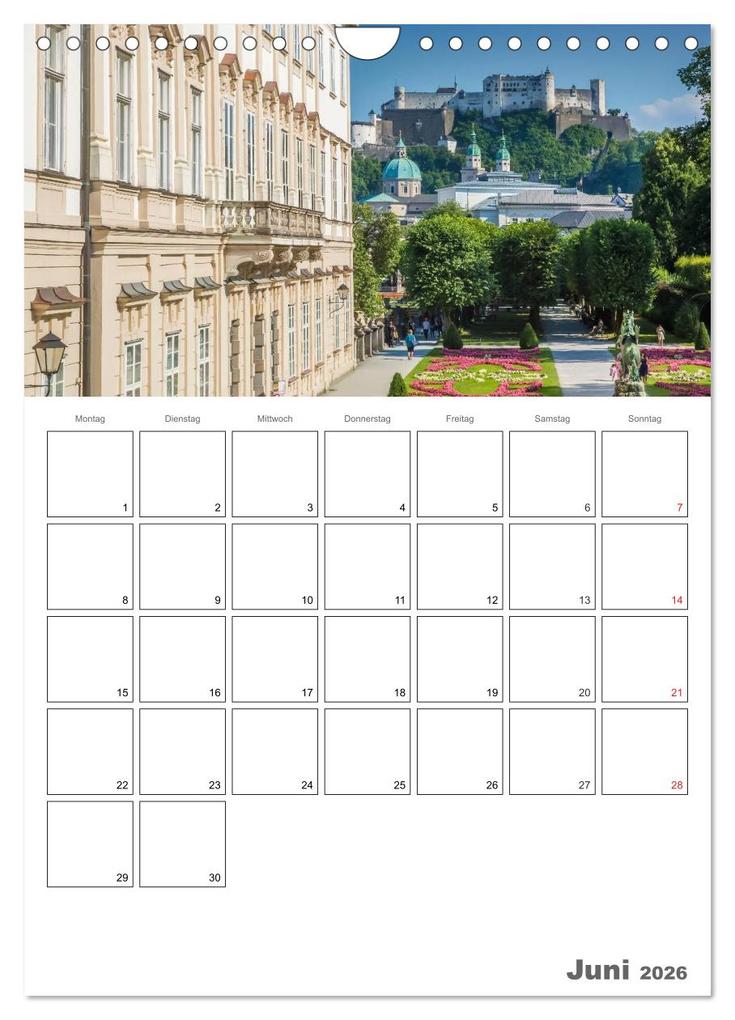 Weitere Ansicht: Bezauberndes SALZBURG / Terminplaner (Wandkalender 2026 DIN A4 hoch), CALVENDO Monatskalender | Calvendo, Melanie Viola