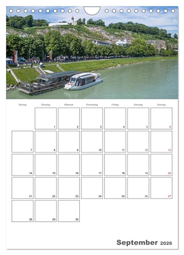 Weitere Ansicht: Bezauberndes SALZBURG / Terminplaner (Wandkalender 2026 DIN A4 hoch), CALVENDO Monatskalender | Calvendo, Melanie Viola