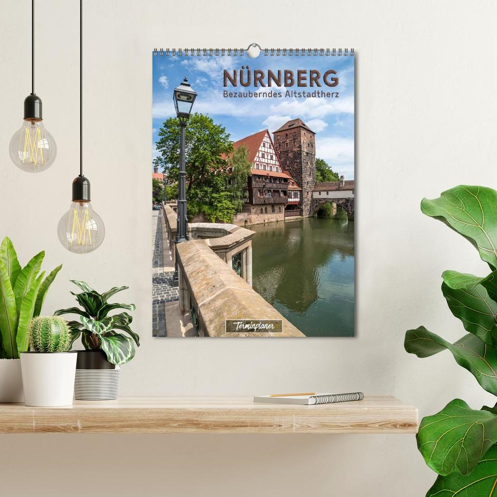 Weitere Ansicht: NÜRNBERG Bezauberndes Altstadtherz / Terminplaner (Wandkalender 2026 DIN A3 hoch), CALVENDO Monatskalender | Calvendo, Melanie Viola