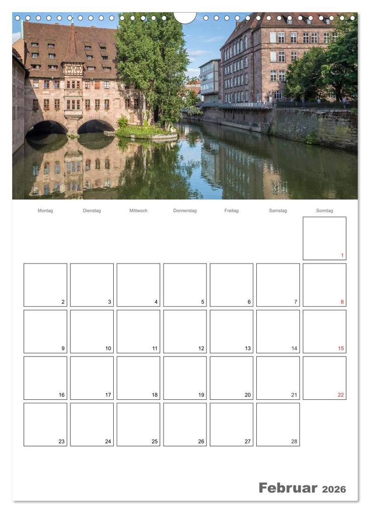 Weitere Ansicht: NÜRNBERG Bezauberndes Altstadtherz / Terminplaner (Wandkalender 2026 DIN A3 hoch), CALVENDO Monatskalender | Calvendo, Melanie Viola