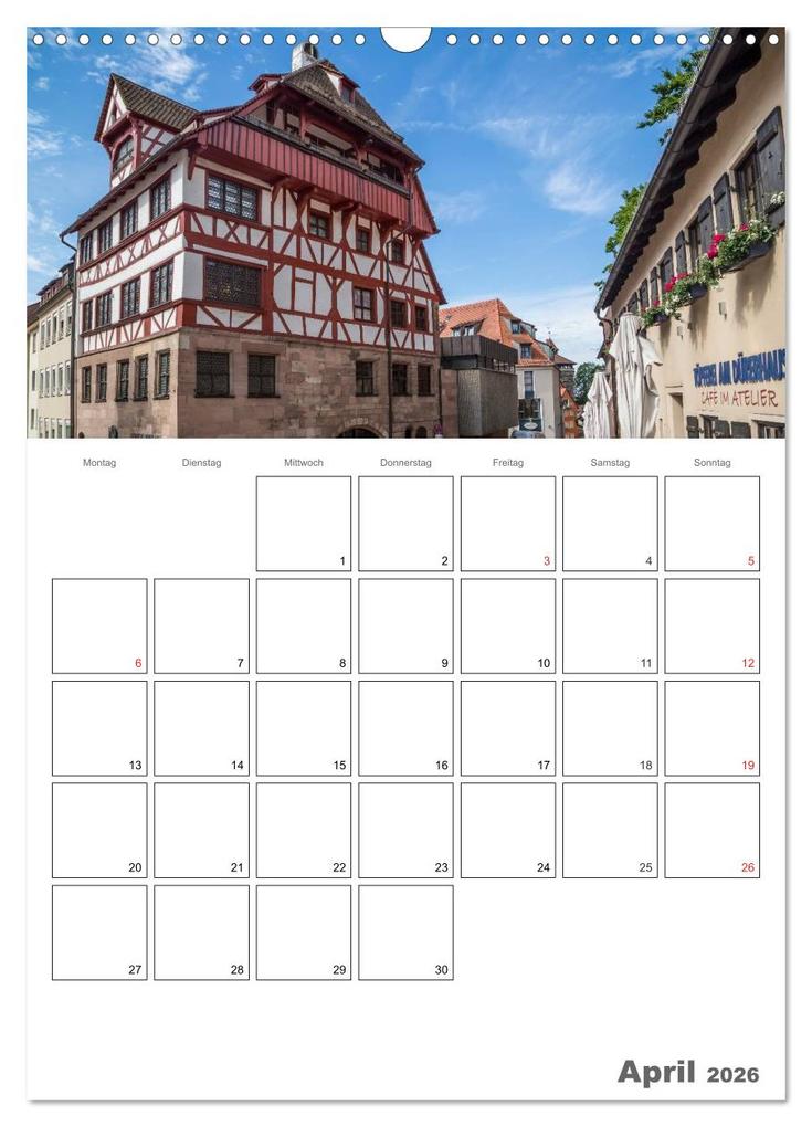 Weitere Ansicht: NÜRNBERG Bezauberndes Altstadtherz / Terminplaner (Wandkalender 2026 DIN A3 hoch), CALVENDO Monatskalender | Calvendo, Melanie Viola