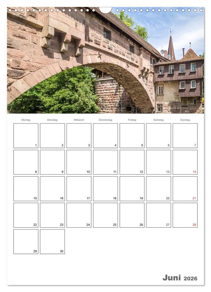 Weitere Ansicht: NÜRNBERG Bezauberndes Altstadtherz / Terminplaner (Wandkalender 2026 DIN A3 hoch), CALVENDO Monatskalender | Calvendo, Melanie Viola
