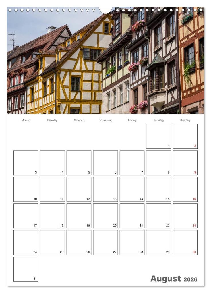 Weitere Ansicht: NÜRNBERG Bezauberndes Altstadtherz / Terminplaner (Wandkalender 2026 DIN A3 hoch), CALVENDO Monatskalender | Calvendo, Melanie Viola