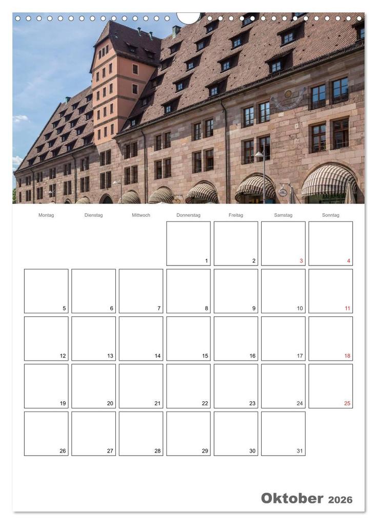 Weitere Ansicht: NÜRNBERG Bezauberndes Altstadtherz / Terminplaner (Wandkalender 2026 DIN A3 hoch), CALVENDO Monatskalender | Calvendo, Melanie Viola