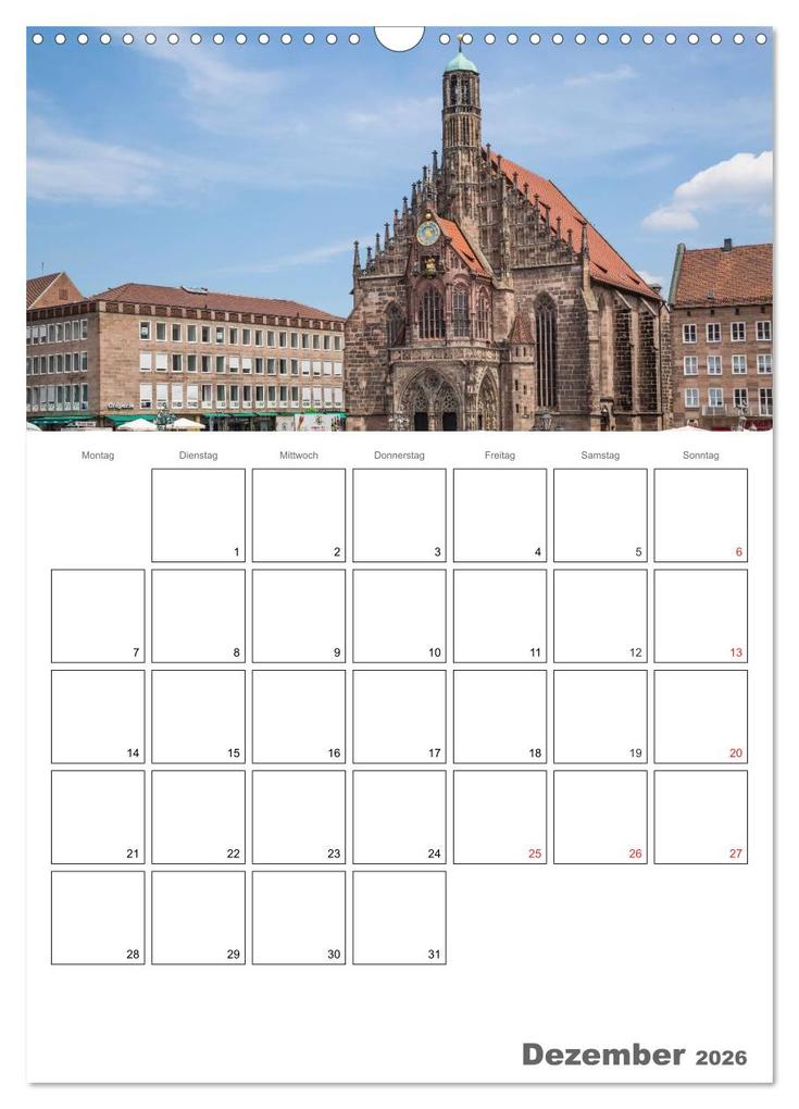 Weitere Ansicht: NÜRNBERG Bezauberndes Altstadtherz / Terminplaner (Wandkalender 2026 DIN A3 hoch), CALVENDO Monatskalender | Calvendo, Melanie Viola