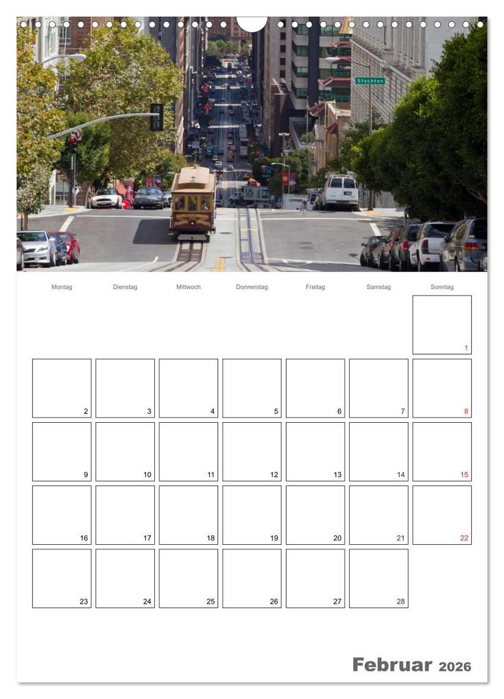 Weitere Ansicht: SAN FRANCISCO Terminplaner (Wandkalender 2026 DIN A3 hoch), CALVENDO Monatskalender | Calvendo, Melanie Viola