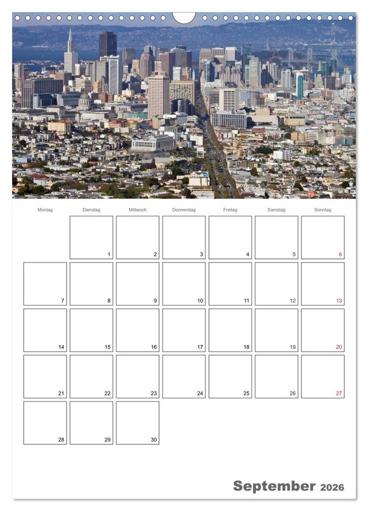 Weitere Ansicht: SAN FRANCISCO Terminplaner (Wandkalender 2026 DIN A3 hoch), CALVENDO Monatskalender | Calvendo, Melanie Viola