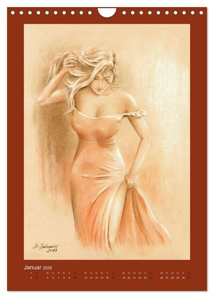 Weitere Ansicht: Erotische Malerei - Akt und Dessous (Wandkalender 2026 DIN A4 hoch), CALVENDO Monatskalender | Calvendo, Marita Zacharias