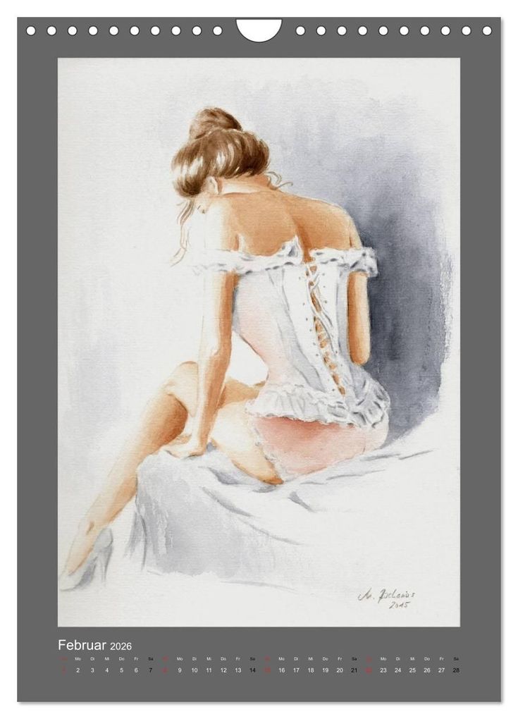 Weitere Ansicht: Erotische Malerei - Akt und Dessous (Wandkalender 2026 DIN A4 hoch), CALVENDO Monatskalender | Calvendo, Marita Zacharias