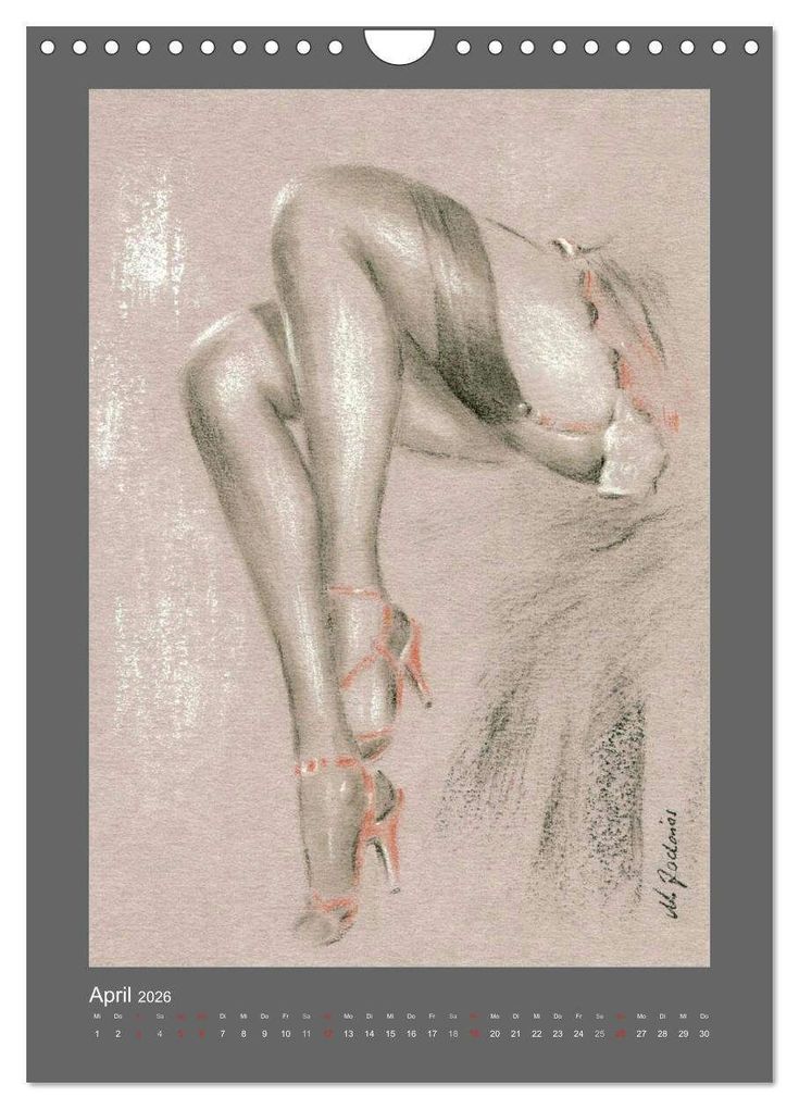 Weitere Ansicht: Erotische Malerei - Akt und Dessous (Wandkalender 2026 DIN A4 hoch), CALVENDO Monatskalender | Calvendo, Marita Zacharias