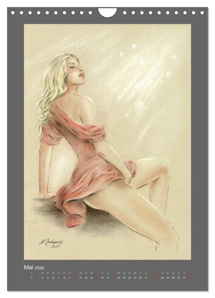 Weitere Ansicht: Erotische Malerei - Akt und Dessous (Wandkalender 2026 DIN A4 hoch), CALVENDO Monatskalender | Calvendo, Marita Zacharias