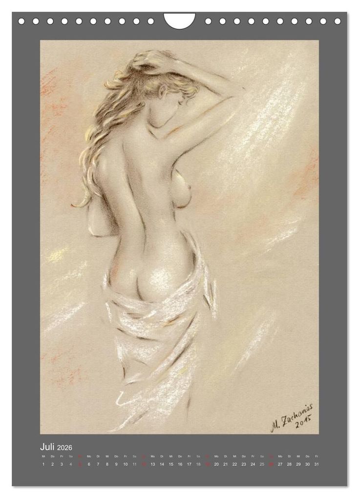 Weitere Ansicht: Erotische Malerei - Akt und Dessous (Wandkalender 2026 DIN A4 hoch), CALVENDO Monatskalender | Calvendo, Marita Zacharias