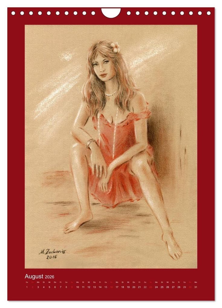 Weitere Ansicht: Erotische Malerei - Akt und Dessous (Wandkalender 2026 DIN A4 hoch), CALVENDO Monatskalender | Calvendo, Marita Zacharias