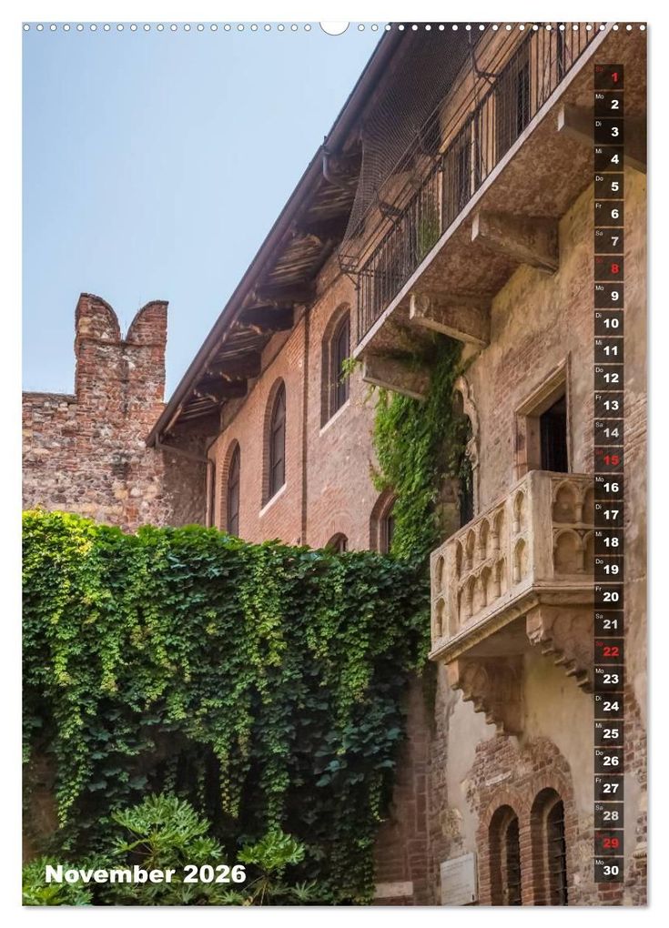 Weitere Ansicht: VERONA Bildschöne Altstadt (Wandkalender 2026 DIN A2 hoch), CALVENDO Monatskalender | Calvendo, Melanie Viola