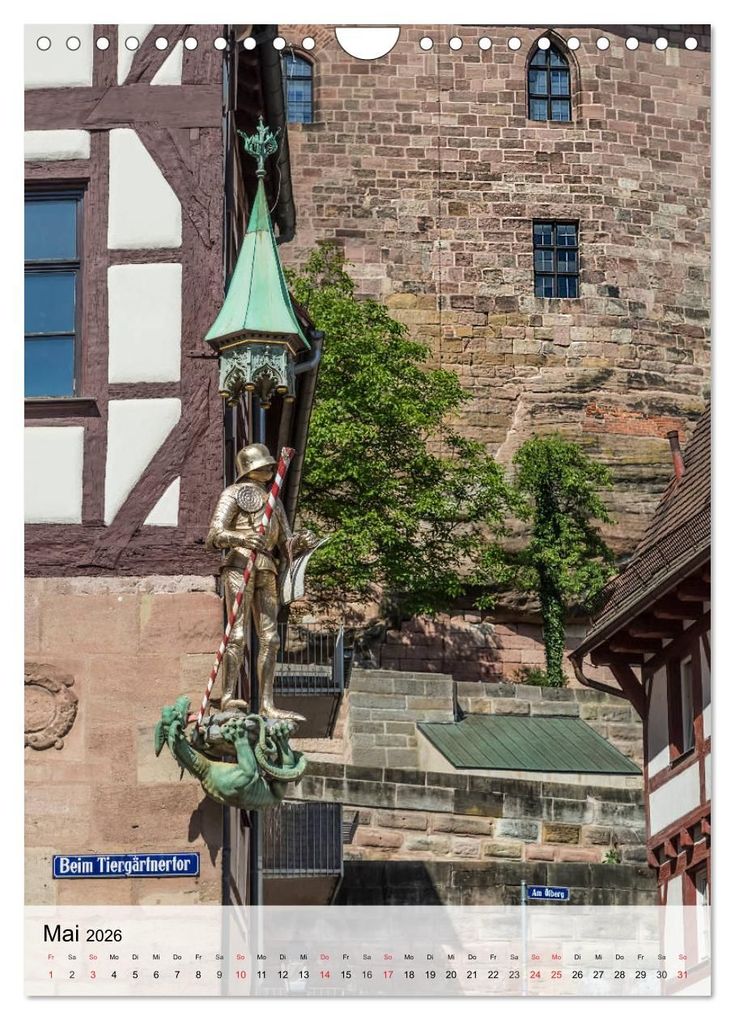 Weitere Ansicht: NÜRNBERG Charmante Altstadt (Wandkalender 2026 DIN A4 hoch), CALVENDO Monatskalender | Calvendo, Melanie Viola