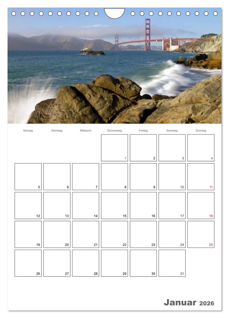 Weitere Ansicht: SAN FRANCISCO Terminplaner (Wandkalender 2026 DIN A4 hoch), CALVENDO Monatskalender | Calvendo, Melanie Viola