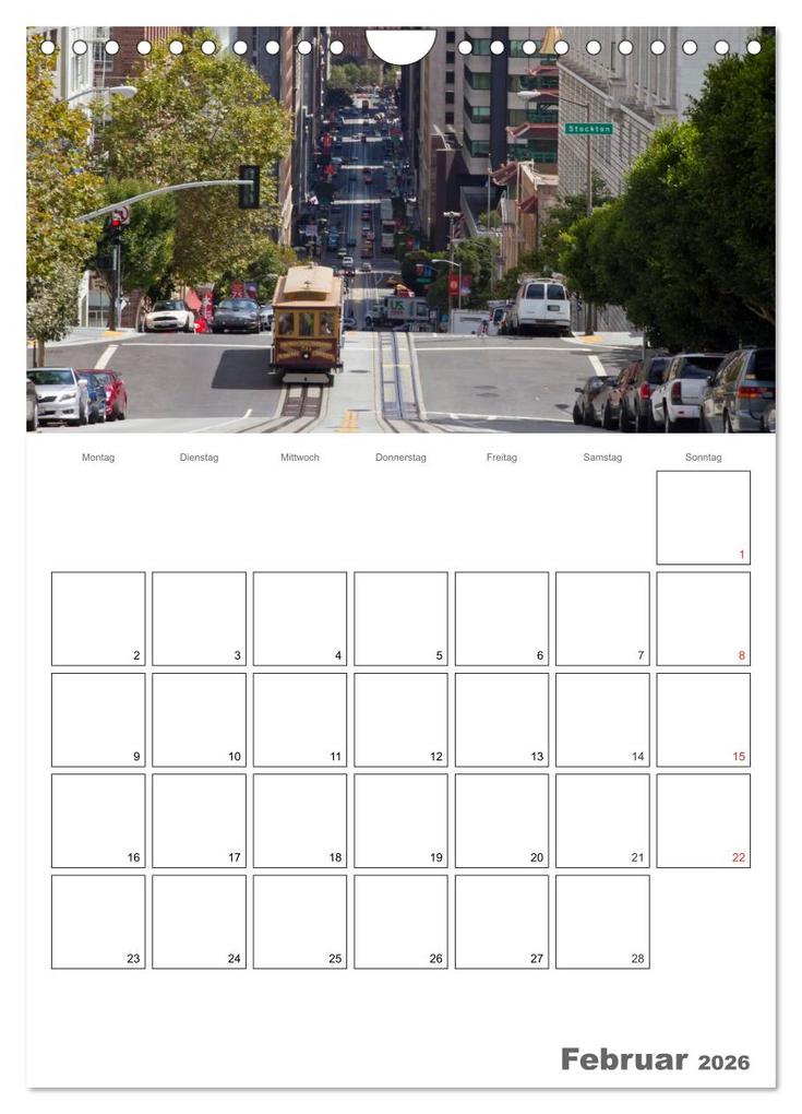Weitere Ansicht: SAN FRANCISCO Terminplaner (Wandkalender 2026 DIN A4 hoch), CALVENDO Monatskalender | Calvendo, Melanie Viola