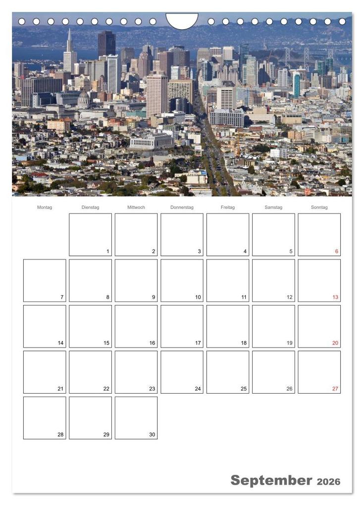 Weitere Ansicht: SAN FRANCISCO Terminplaner (Wandkalender 2026 DIN A4 hoch), CALVENDO Monatskalender | Calvendo, Melanie Viola