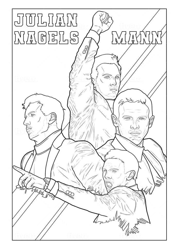 Weitere Ansicht: Fußball-Malbuch STARS & LEGENDEN der deutschen Nationalmannschaft ab 6 Jahren mit 50 Motiven zum Ausmalen - ohne Spielersteckbrief | Josef Mickey Müller