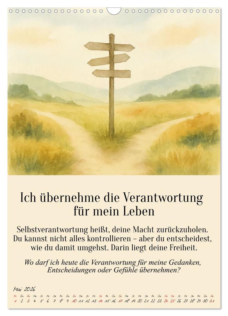 Weitere Ansicht: 12 Schlüssel zur inneren Freiheit - Ein Jahr für dein inneres Zuhause - liebevoll, mutig, echt. (Wandkalender 2026 DIN A3 hoch), CALVENDO Monatskalender | Fred Schimak, Calvendo