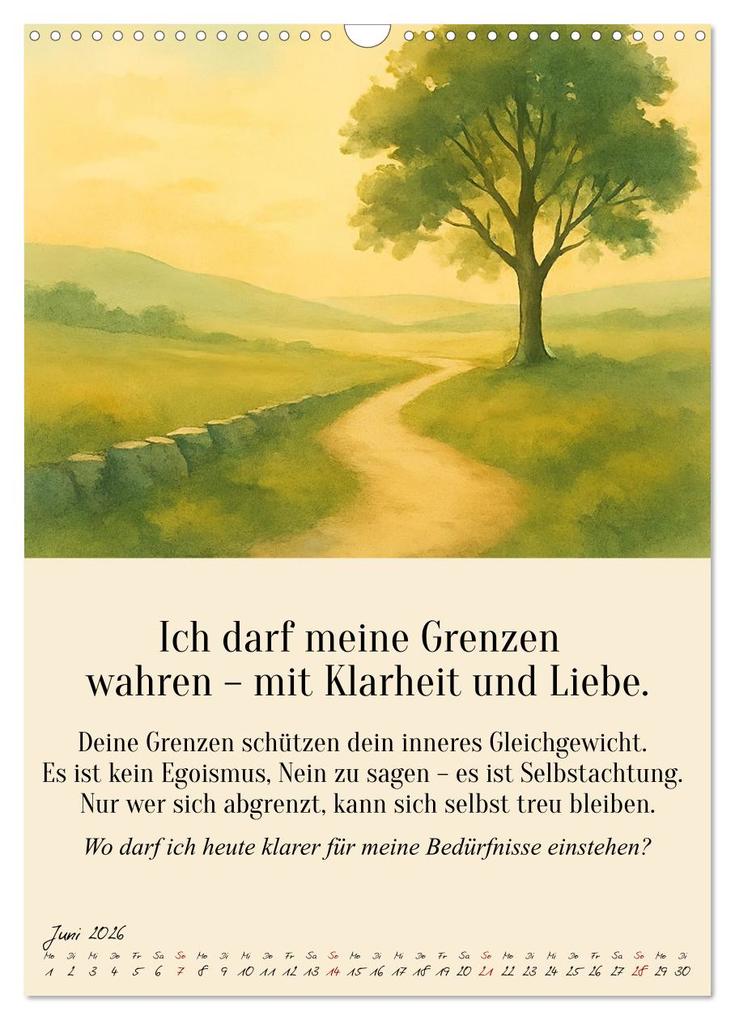 Weitere Ansicht: 12 Schlüssel zur inneren Freiheit - Ein Jahr für dein inneres Zuhause - liebevoll, mutig, echt. (Wandkalender 2026 DIN A3 hoch), CALVENDO Monatskalender | Fred Schimak, Calvendo