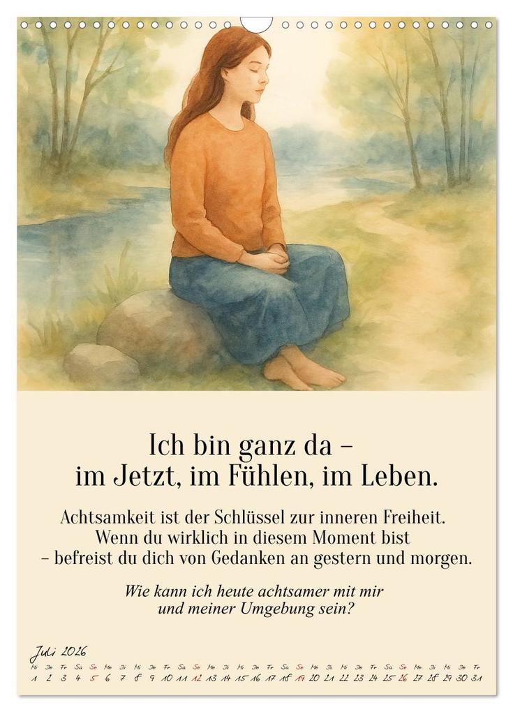 Weitere Ansicht: 12 Schlüssel zur inneren Freiheit - Ein Jahr für dein inneres Zuhause - liebevoll, mutig, echt. (Wandkalender 2026 DIN A3 hoch), CALVENDO Monatskalender | Fred Schimak, Calvendo