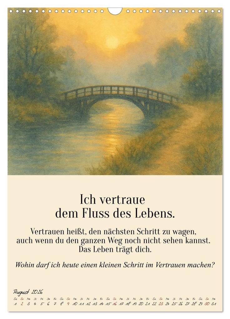 Weitere Ansicht: 12 Schlüssel zur inneren Freiheit - Ein Jahr für dein inneres Zuhause - liebevoll, mutig, echt. (Wandkalender 2026 DIN A3 hoch), CALVENDO Monatskalender | Fred Schimak, Calvendo