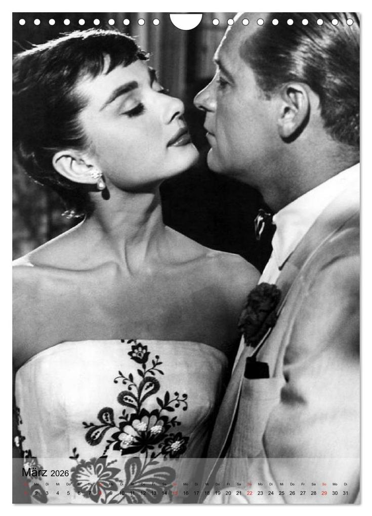 Weitere Ansicht: Hollywood-Diva - Audrey Hepburn (Wandkalender 2026 DIN A4 hoch), CALVENDO Monatskalender | Elisabeth Stanzer, Calvendo