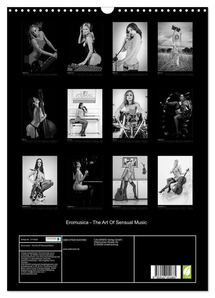 Weitere Ansicht: Eromusica - The Art Of Sensual Music (Wandkalender 2026 DIN A3 hoch), CALVENDO Monatskalender | Hubertus Kahl, Calvendo