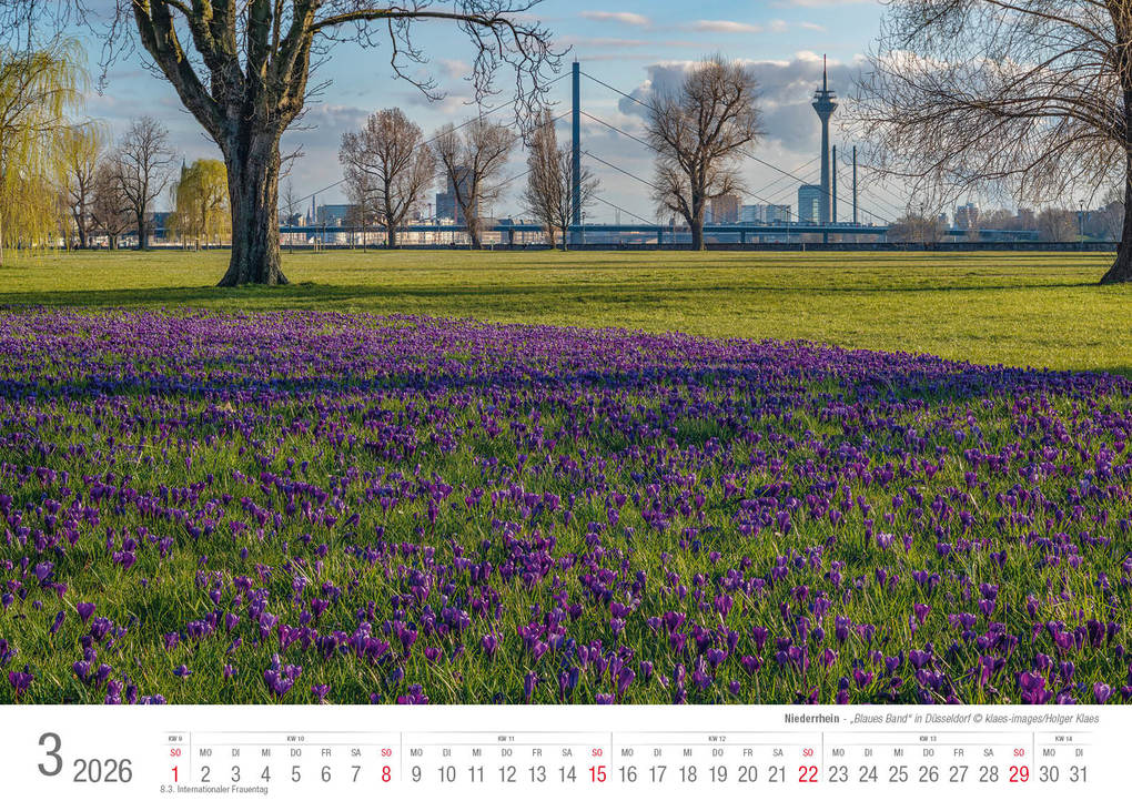 Weitere Ansicht: Niederrhein 2026 Bildkalender A3 Spiralbindung
