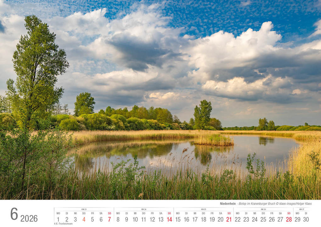 Weitere Ansicht: Niederrhein 2026 Bildkalender A3 Spiralbindung