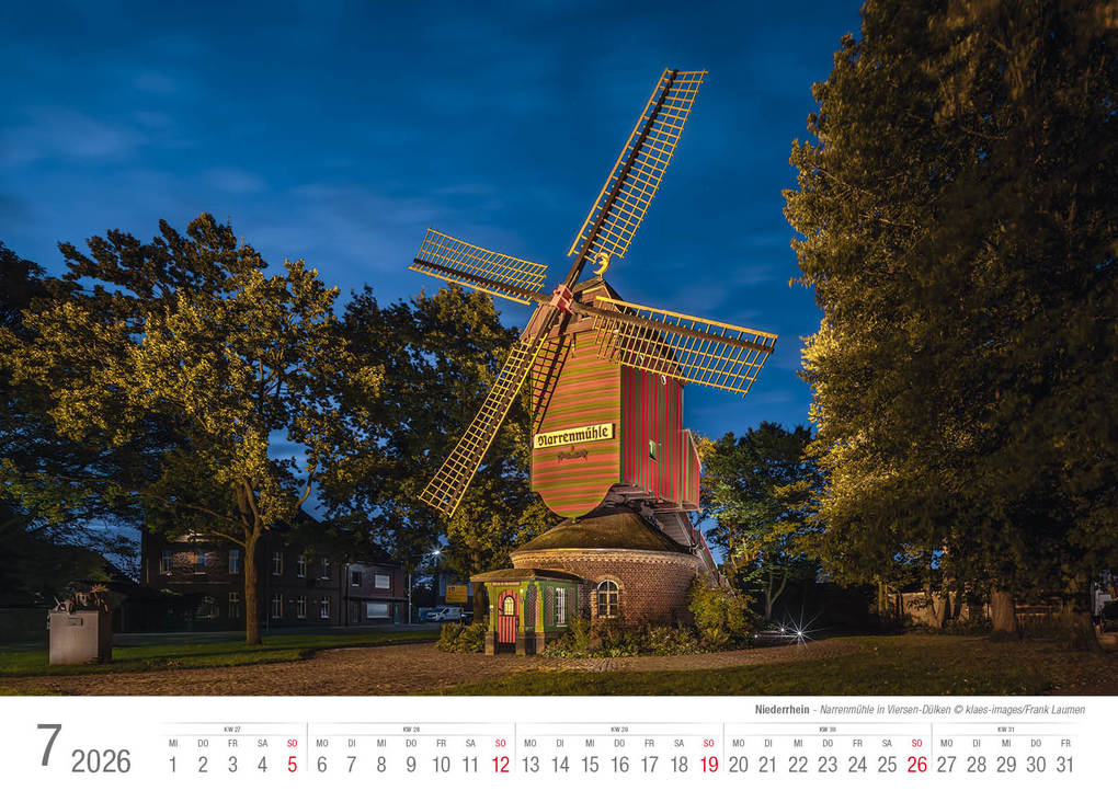 Weitere Ansicht: Niederrhein 2026 Bildkalender A3 Spiralbindung