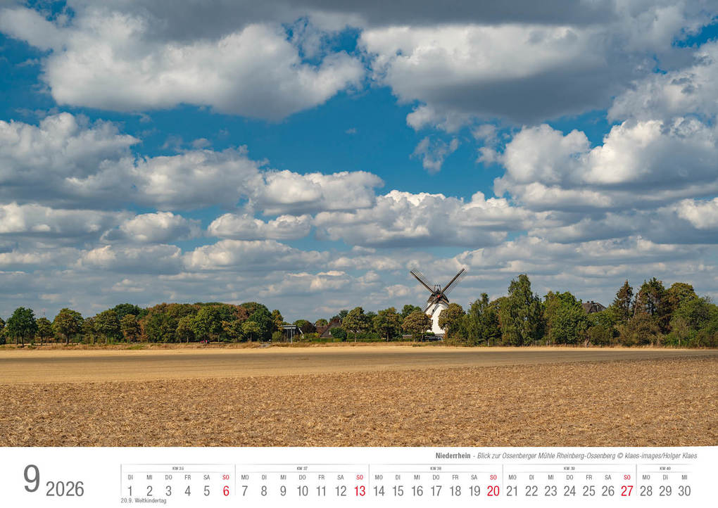 Weitere Ansicht: Niederrhein 2026 Bildkalender A3 Spiralbindung