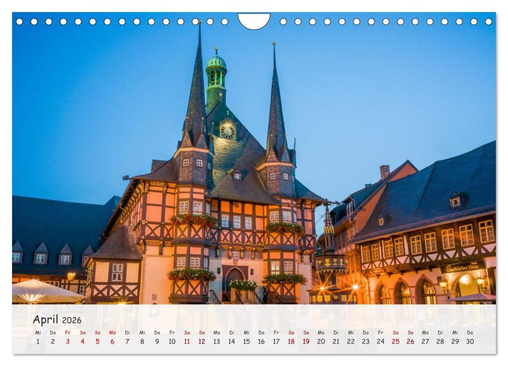 Weitere Ansicht: Wernigerode - Historische Fachwerkstadt am Harz (Wandkalender 2026 DIN A4 quer), CALVENDO Monatskalender | Thomas Bugdoll, Calvendo