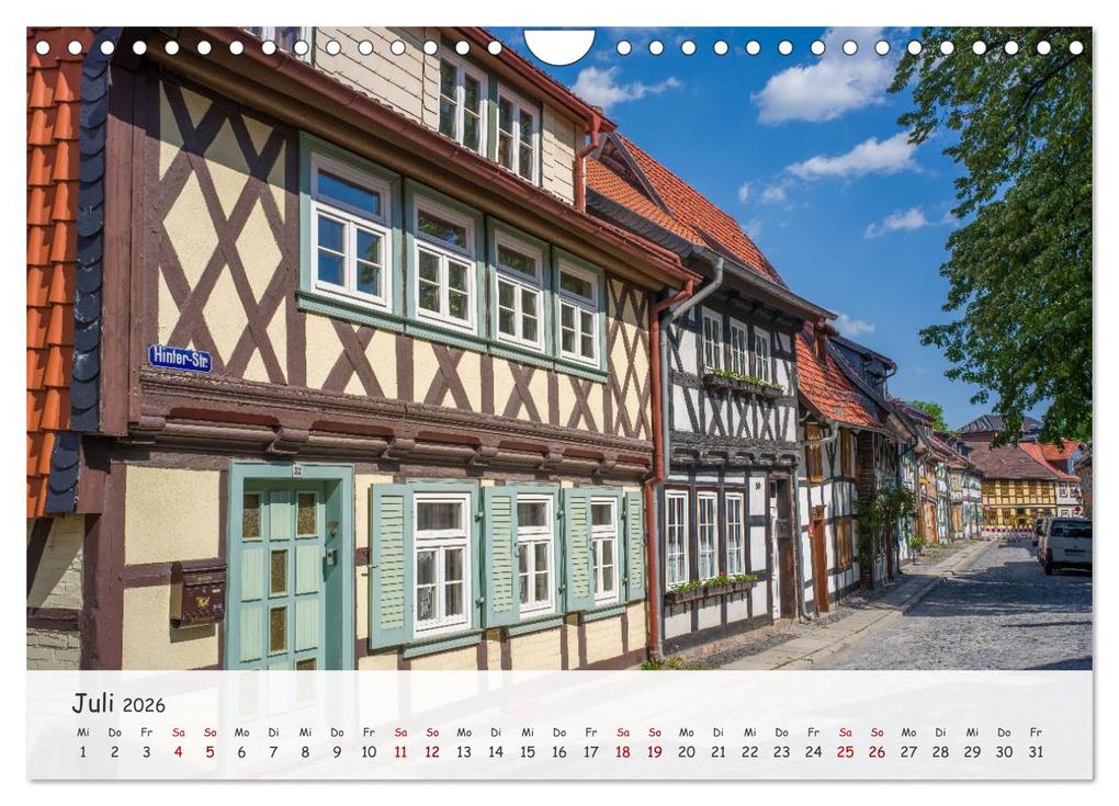 Weitere Ansicht: Wernigerode - Historische Fachwerkstadt am Harz (Wandkalender 2026 DIN A4 quer), CALVENDO Monatskalender | Thomas Bugdoll, Calvendo