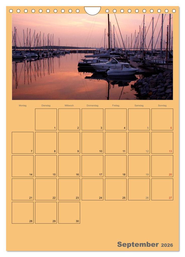 Weitere Ansicht: Rund um die Kieler Förde / Planer (Wandkalender 2026 DIN A4 hoch), CALVENDO Monatskalender | Veronika Rix, Calvendo