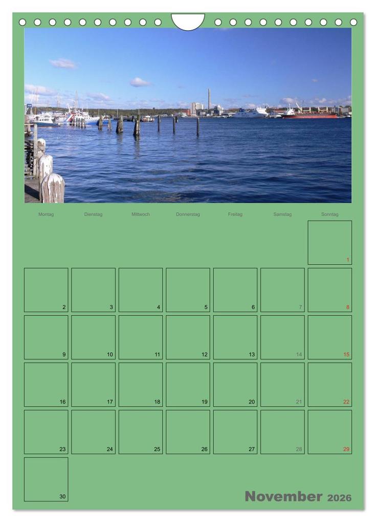 Weitere Ansicht: Rund um die Kieler Förde / Planer (Wandkalender 2026 DIN A4 hoch), CALVENDO Monatskalender | Veronika Rix, Calvendo