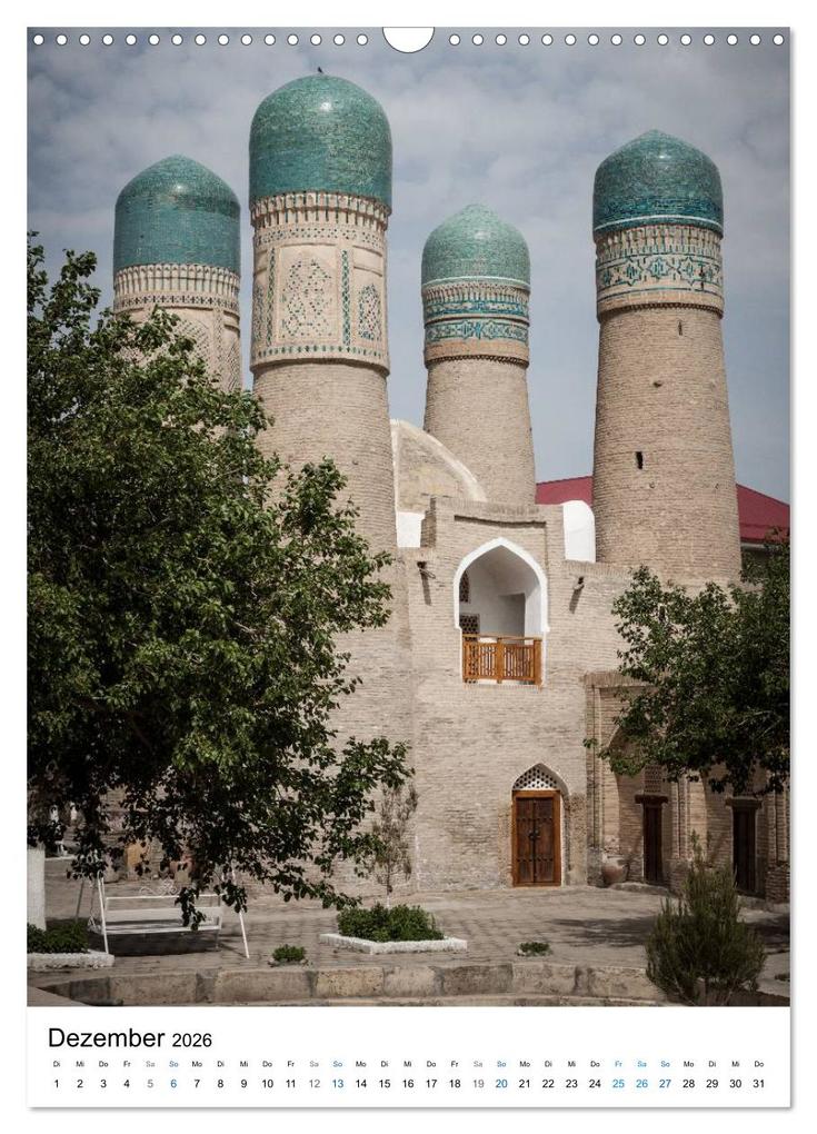 Weitere Ansicht: Usbekistan - Faszinierende Architektur entlang der Seidenstraße (Wandkalender 2026 DIN A3 hoch), CALVENDO Monatskalender | Jeanette Dobrindt, Calvendo