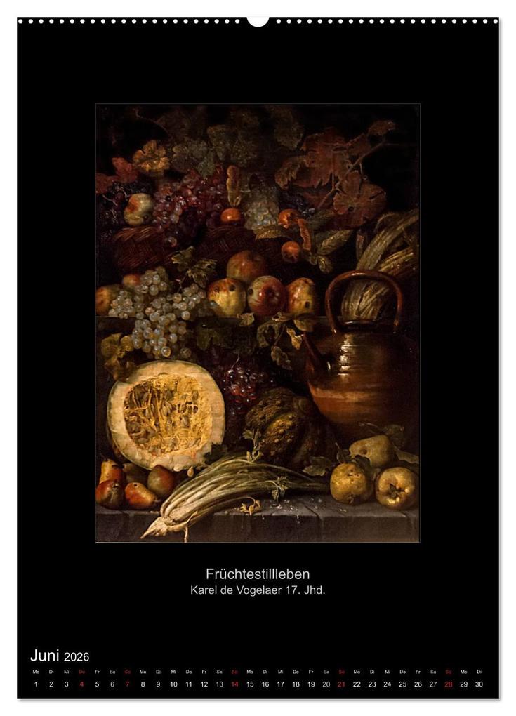 Weitere Ansicht: Stillleben - Illusionistische Malerei der Renaissance (Wandkalender 2026 DIN A2 hoch), CALVENDO Monatskalender | Alexander Bartek, Calvendo