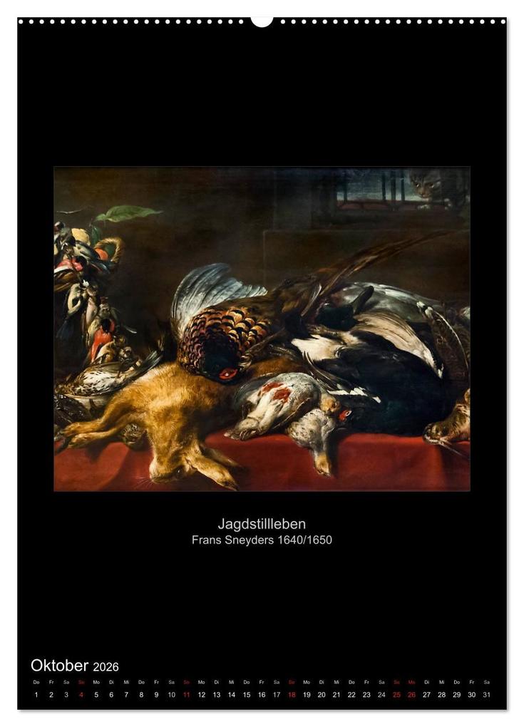 Weitere Ansicht: Stillleben - Illusionistische Malerei der Renaissance (Wandkalender 2026 DIN A2 hoch), CALVENDO Monatskalender | Alexander Bartek, Calvendo