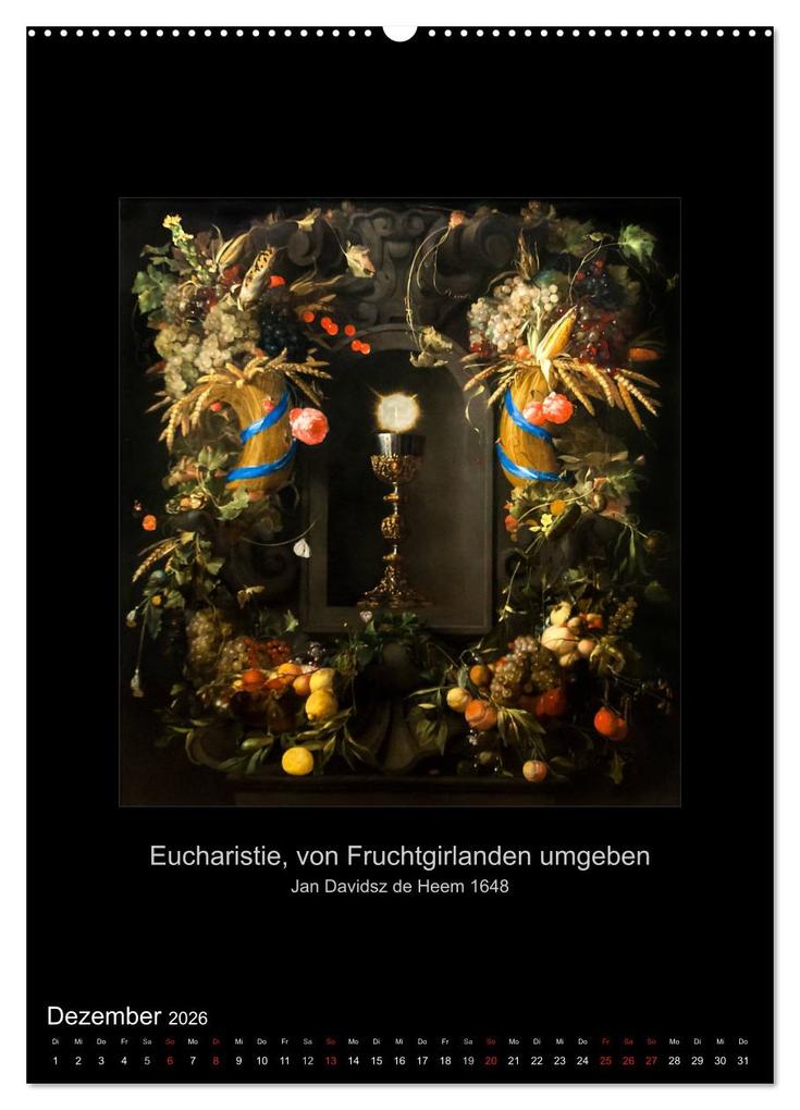 Weitere Ansicht: Stillleben - Illusionistische Malerei der Renaissance (Wandkalender 2026 DIN A2 hoch), CALVENDO Monatskalender | Alexander Bartek, Calvendo