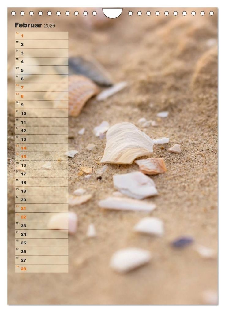 Weitere Ansicht: Zwischen Dünen und Watt / Geburtstagskalender (Wandkalender 2026 DIN A4 hoch), CALVENDO Monatskalender | Kathleen Bergmann, Calvendo