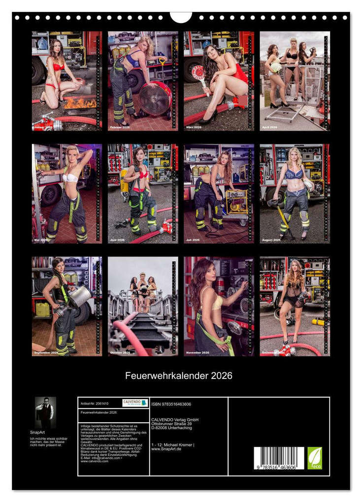 Weitere Ansicht: Feuerwehrkalender 2026 (Wandkalender 2026 DIN A3 hoch), CALVENDO Monatskalender | SnapArt SnapArt, Calvendo, SnapArt