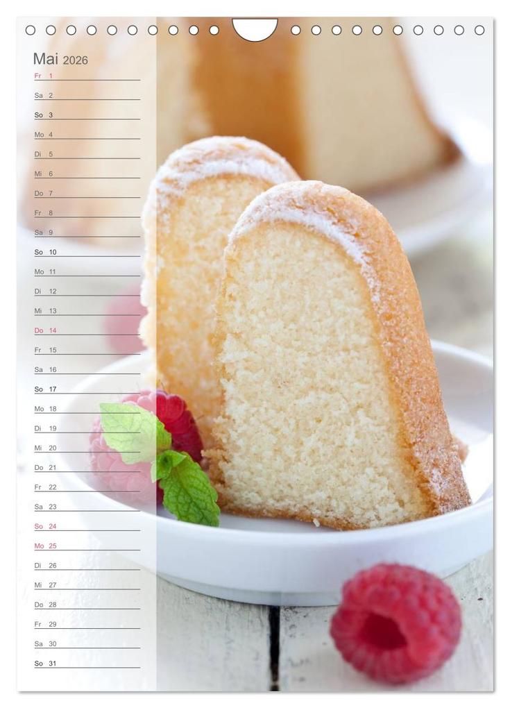 Weitere Ansicht: Gebäck und Kuchen Küchenplaner (Wandkalender 2026 DIN A4 hoch), CALVENDO Monatskalender | Corinna Gissemann, Calvendo
