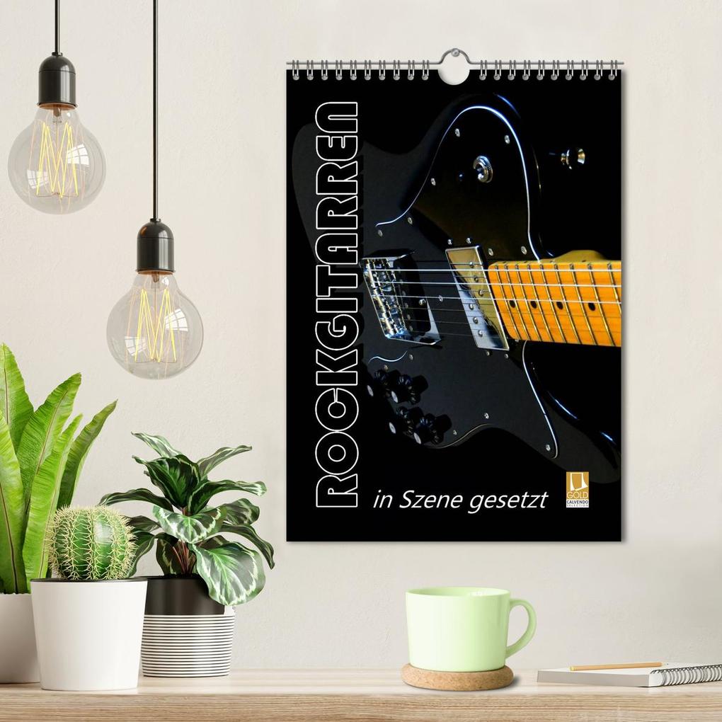 Weitere Ansicht: ROCKGITARREN in Szene gesetzt / Geburtstagskalender (Wandkalender 2026 DIN A4 hoch), CALVENDO Monatskalender | Renate Bleicher, Calvendo