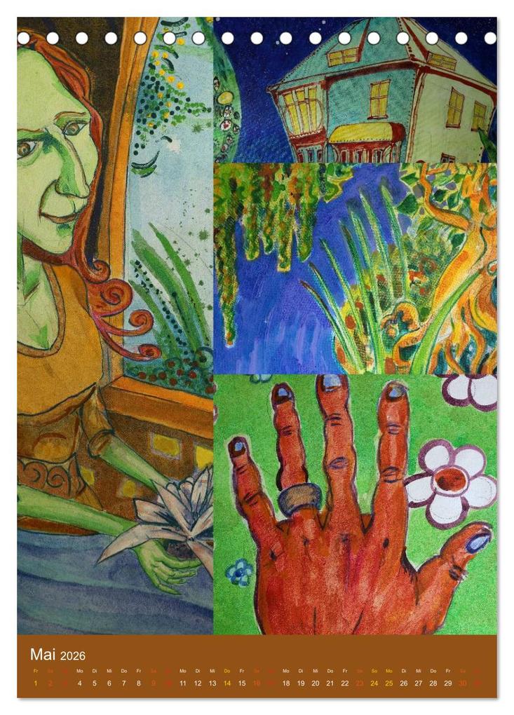 Weitere Ansicht: Thilia. Reise durch Mittelerde. Acrylmalerei von Michael Weiler. (Tischkalender 2026 DIN A5 hoch), CALVENDO Monatskalender | Michael Weiler, Calvendo
