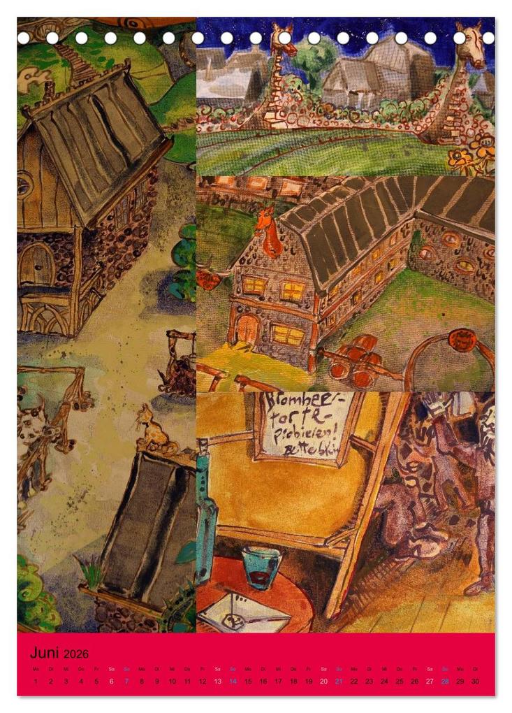Weitere Ansicht: Thilia. Reise durch Mittelerde. Acrylmalerei von Michael Weiler. (Tischkalender 2026 DIN A5 hoch), CALVENDO Monatskalender | Michael Weiler, Calvendo