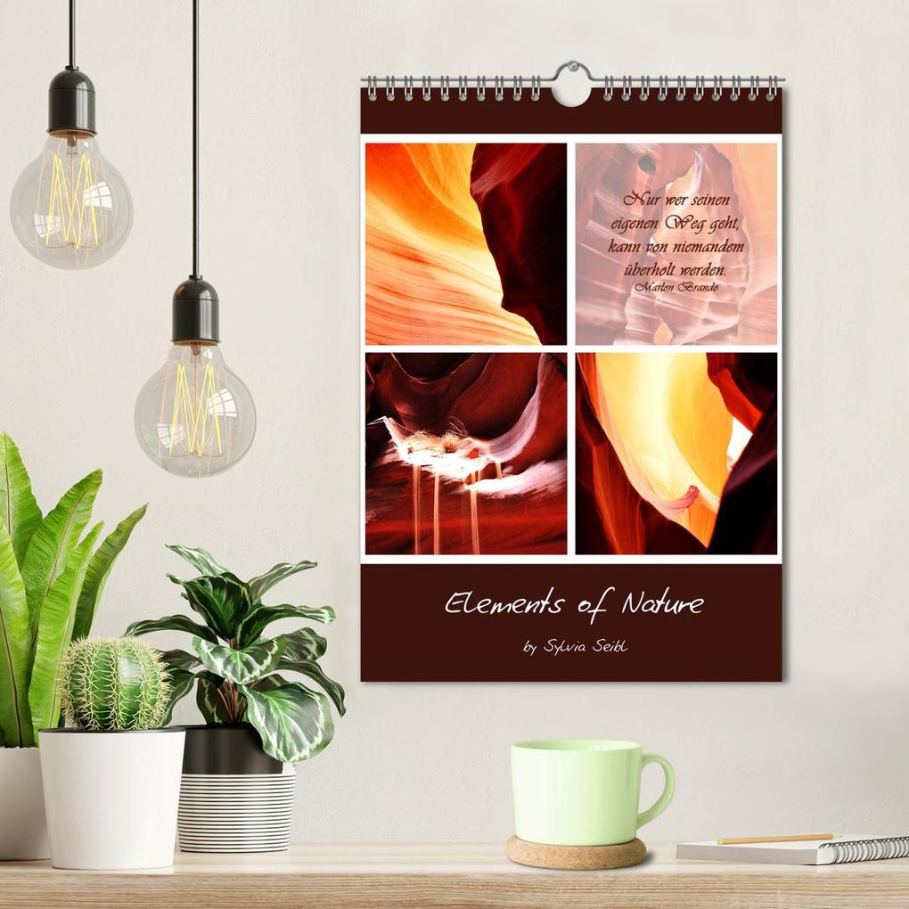 Weitere Ansicht: Elements of Nature (Wandkalender 2026 DIN A4 hoch), CALVENDO Monatskalender | CrystalLights by Sylvia Seibl, Calvendo, Sylvia Seibl