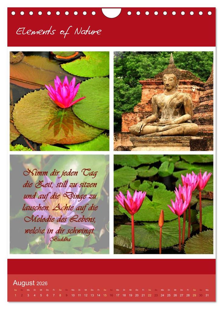 Weitere Ansicht: Elements of Nature (Wandkalender 2026 DIN A4 hoch), CALVENDO Monatskalender | CrystalLights by Sylvia Seibl, Calvendo, Sylvia Seibl
